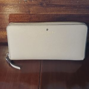 Kate Spade Cream Large Wallet